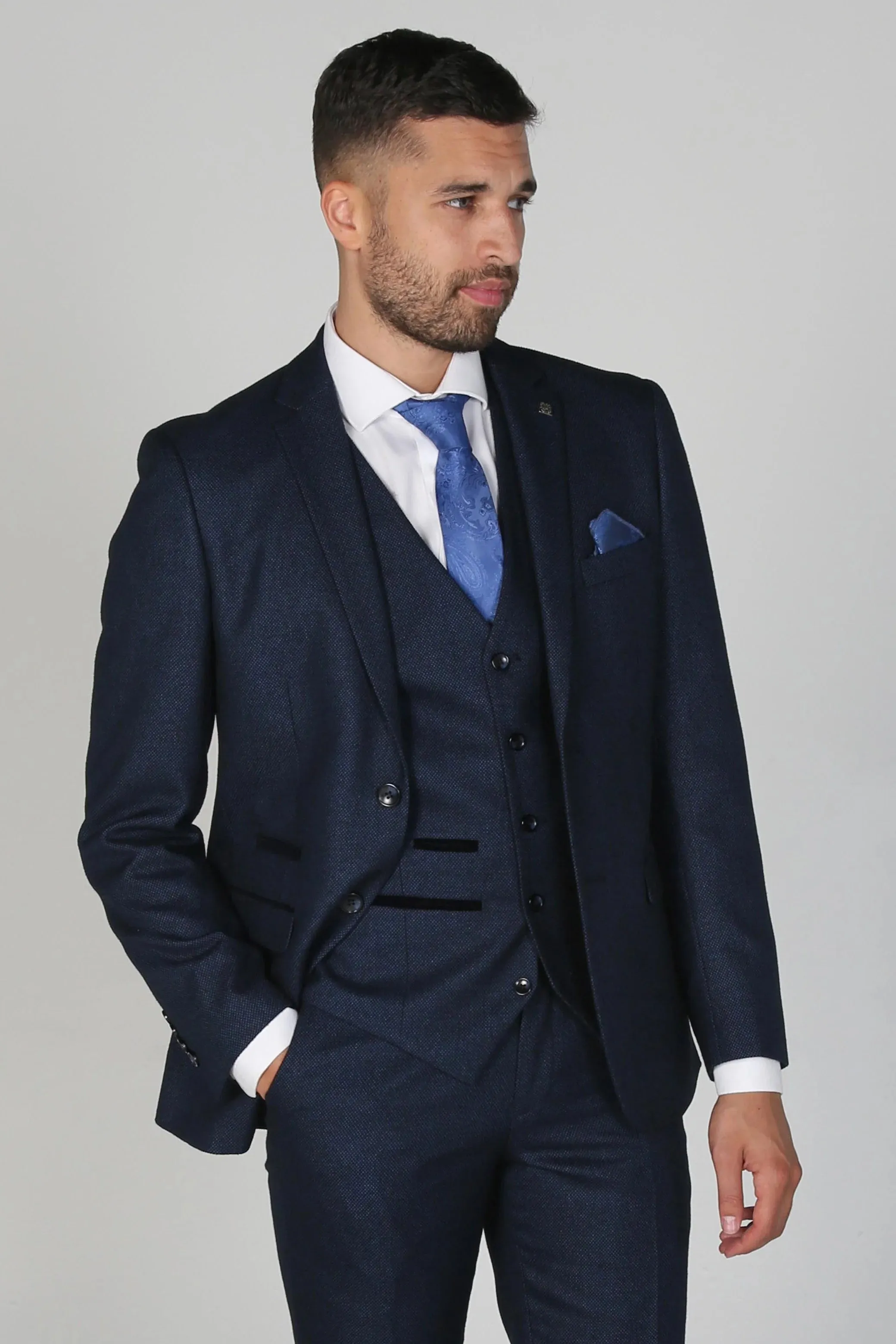 Arthur Navy Men's Three Piece Suit