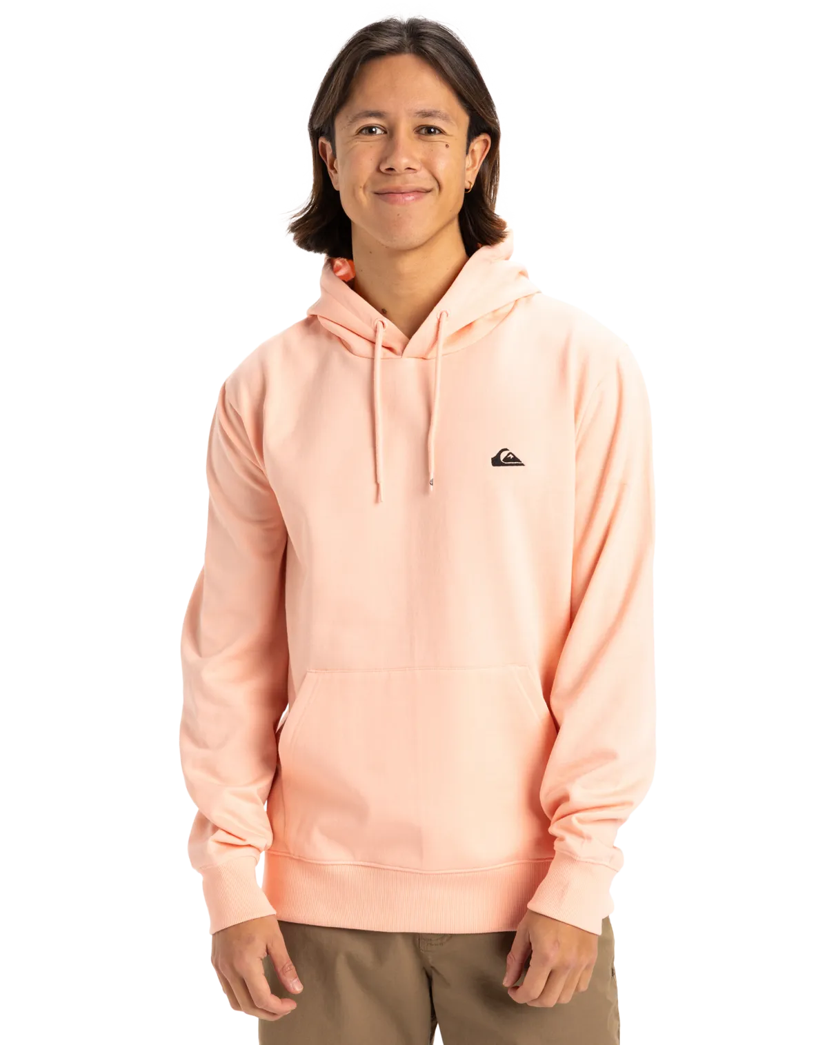 Basic Hoodie in Peach Parfait