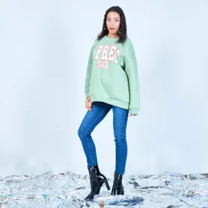 Bold après-ski oversized sweatshirt wholesale