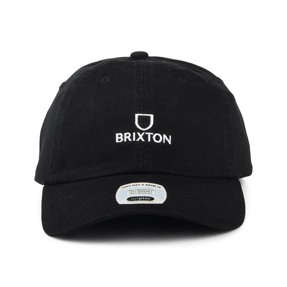 Brixton Hats Alpha NetPlus LP Cotton Baseball Cap - Black-White