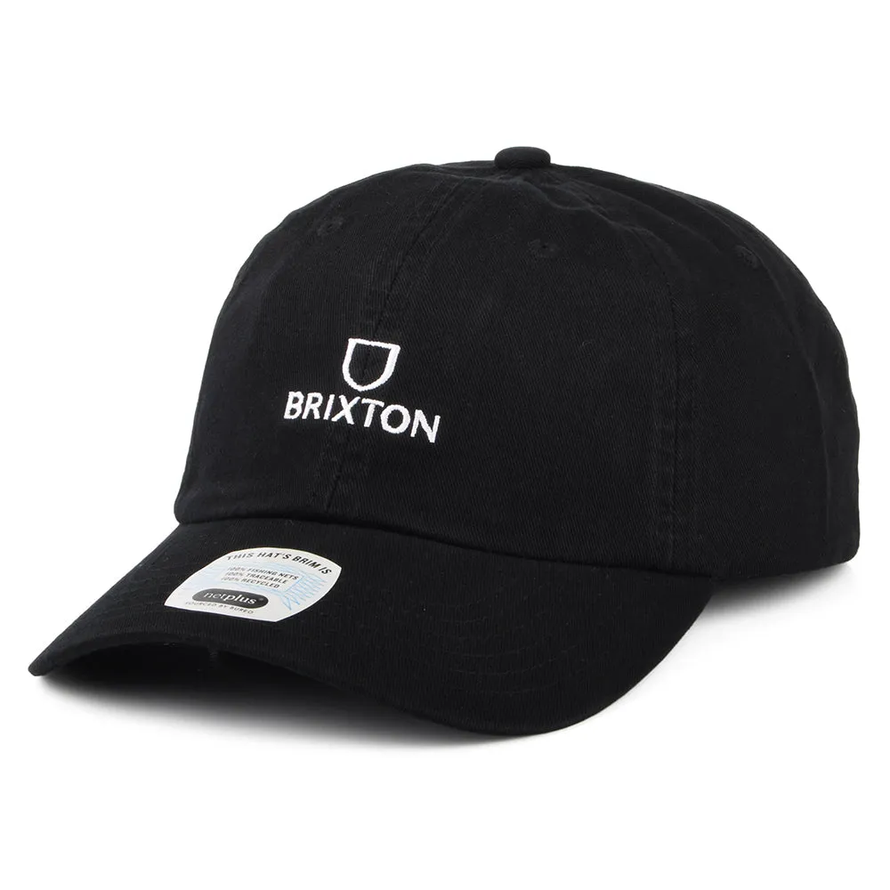 Brixton Hats Alpha NetPlus LP Cotton Baseball Cap - Black-White