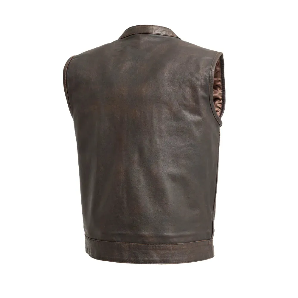 Brown Leather Sharp Shooter Vest