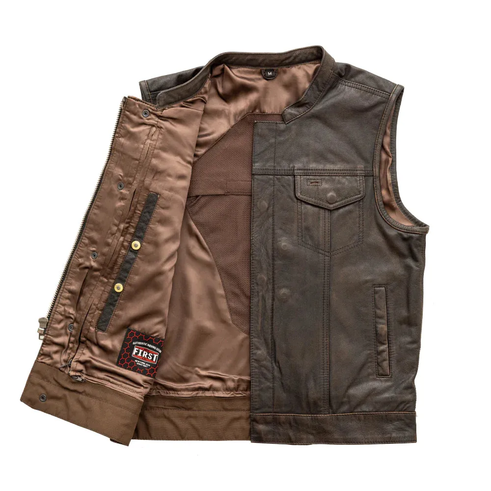 Brown Leather Sharp Shooter Vest