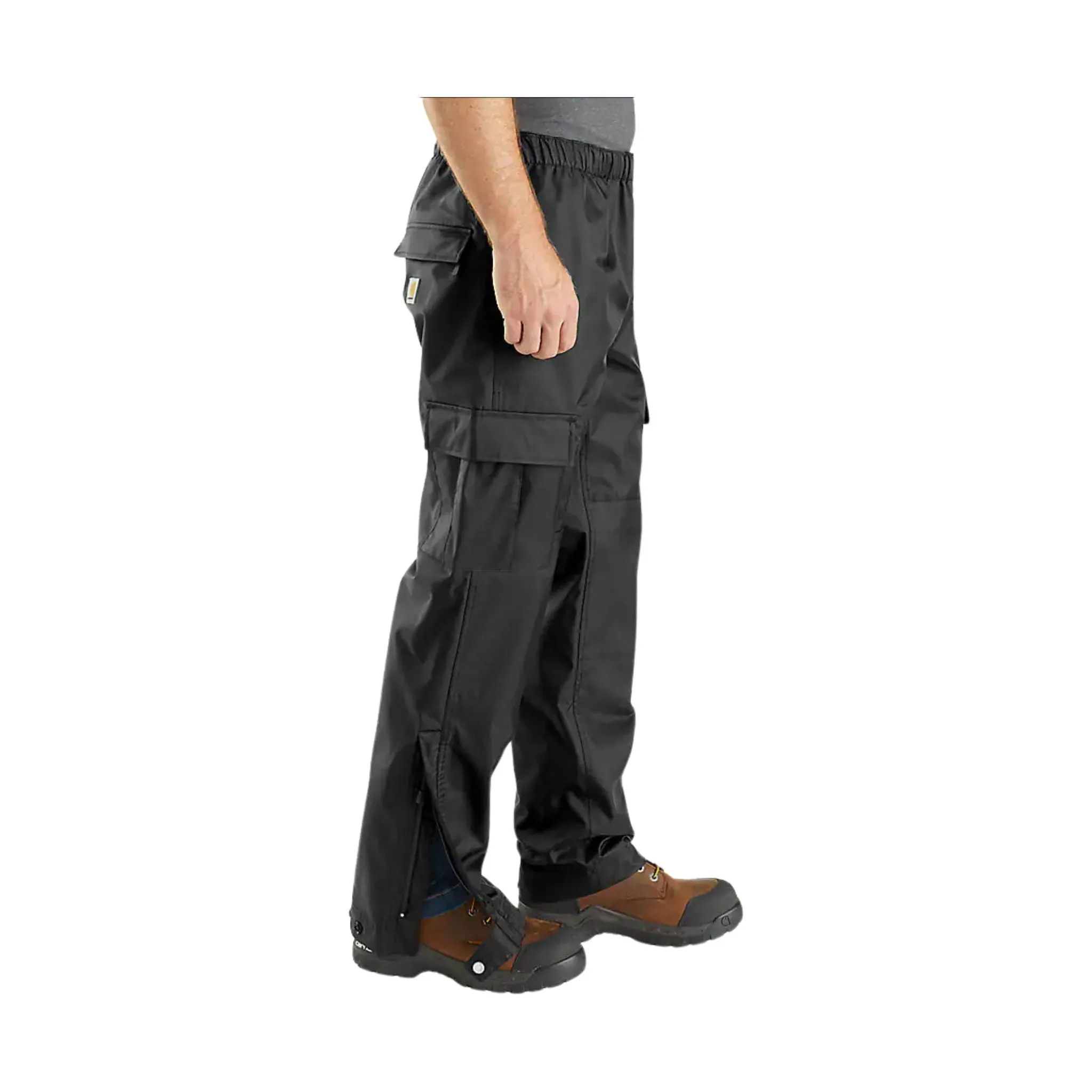 Carhartt Men's Relaxed Fit Midweight Rain Pant - Black