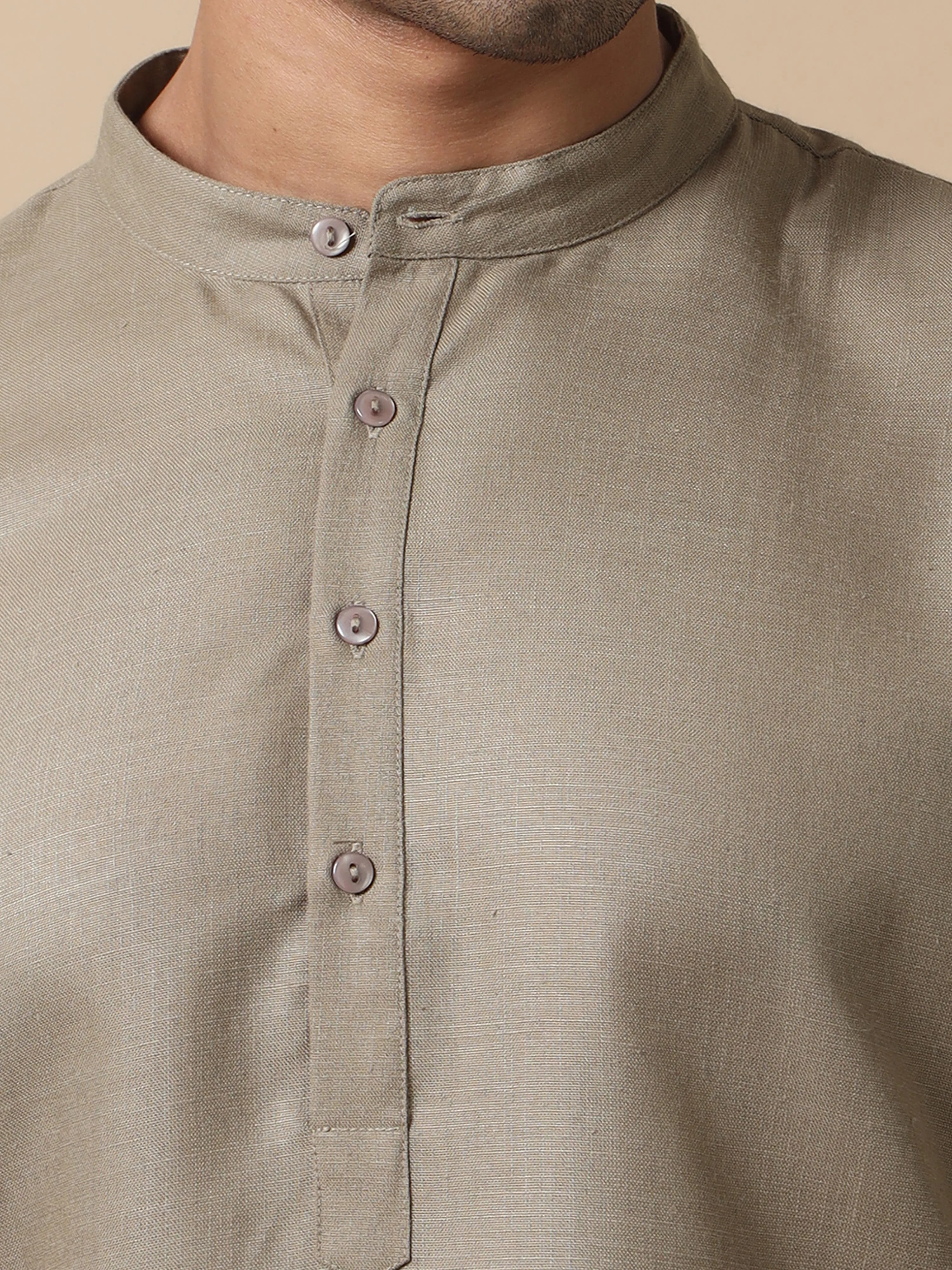 Cement Grey Long Kurta