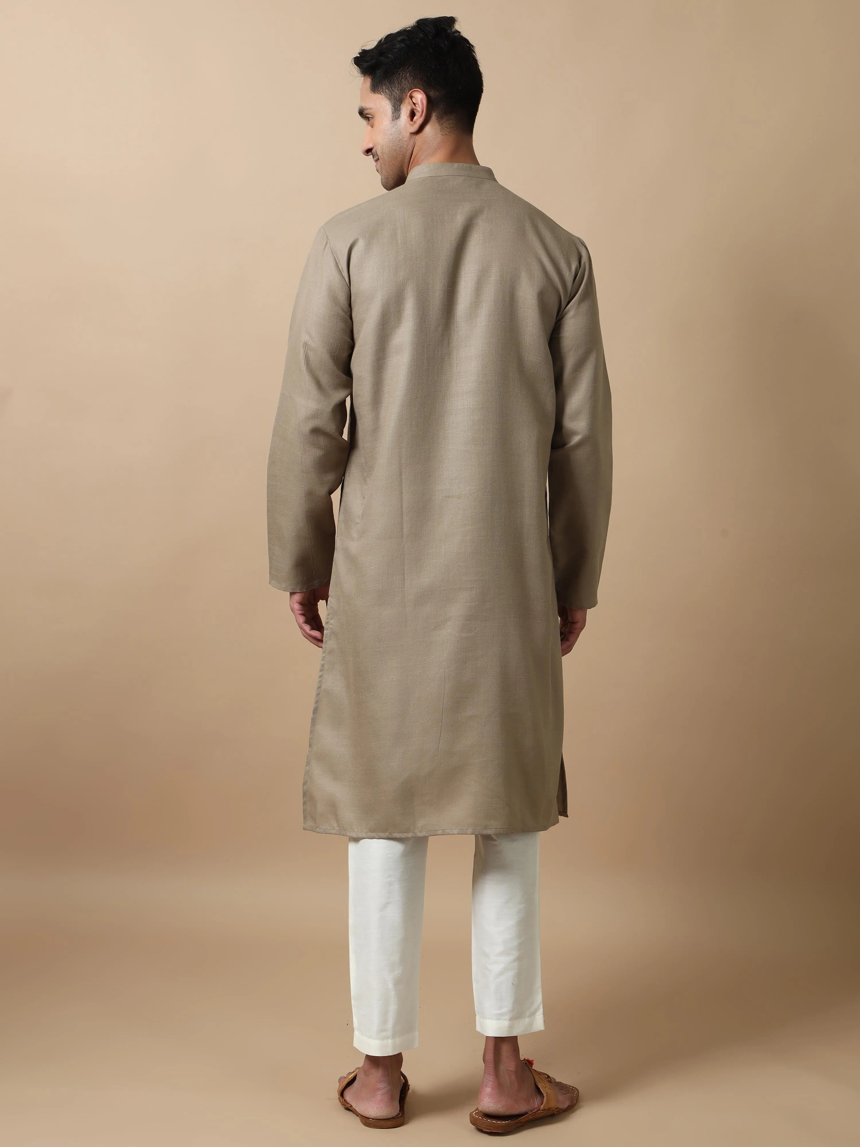 Cement Grey Long Kurta