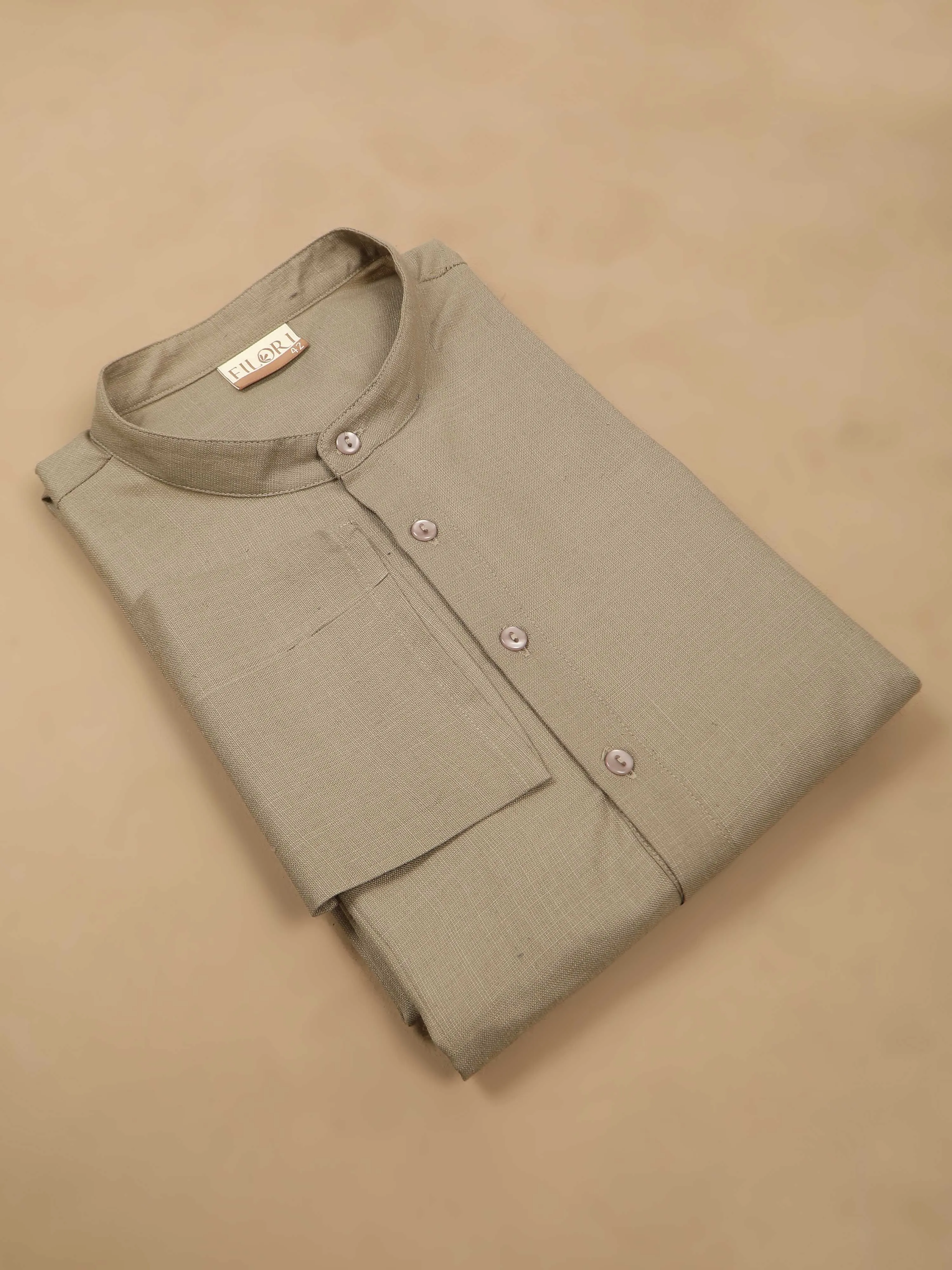 Cement Grey Long Kurta