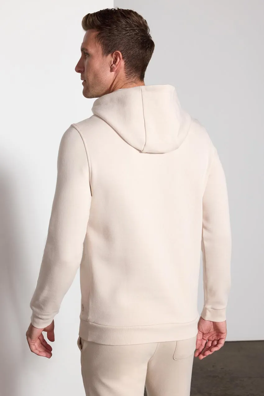 Comfort Men's Fleece Pullover Hoodie - Stone