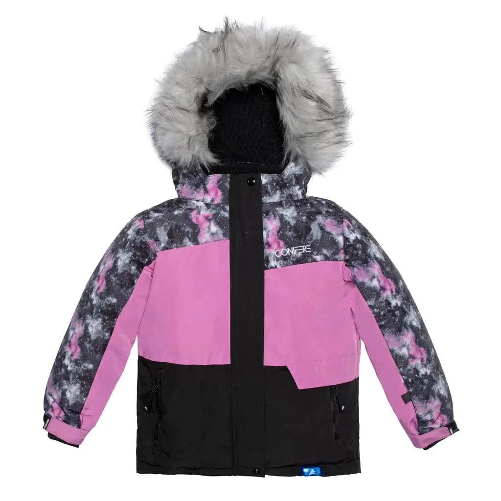 Conifere Billow Charm Girls Snowsuit Set - Purple - (Size 7)