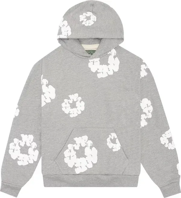 Denim Tears Hoodie Cotton Wreath Grey