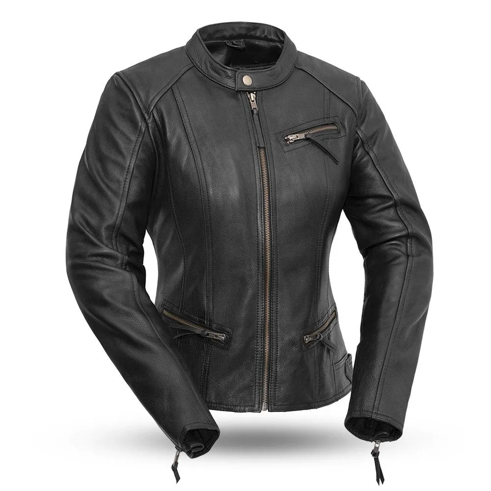 Fashionista - Women's Motorcycle Leather Jacket