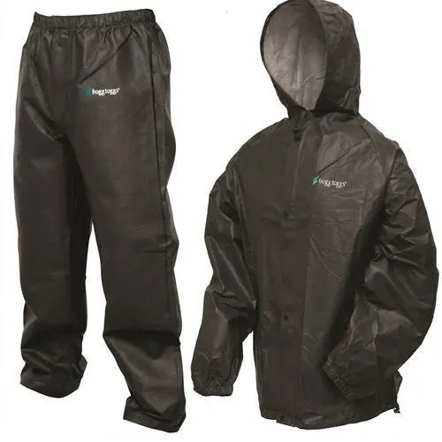 Frogg Toggs Pro Lite Rain Suit Black - M/L