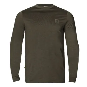 Harkila Base All Season Merino Long Sleeve Mens T-Shirt - Willow Green