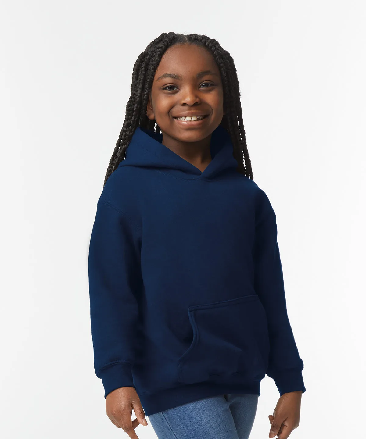 Heavy Blend youth hooded sweatshirt | Black