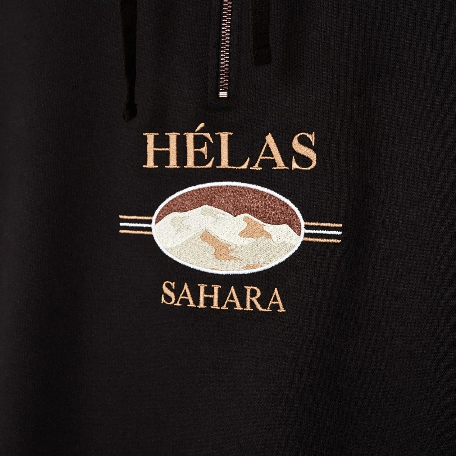 Helas Sahara Quarter Zip - Black