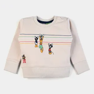 Infant Boys Fleece Sweatshirt Fun Bandl-Sand