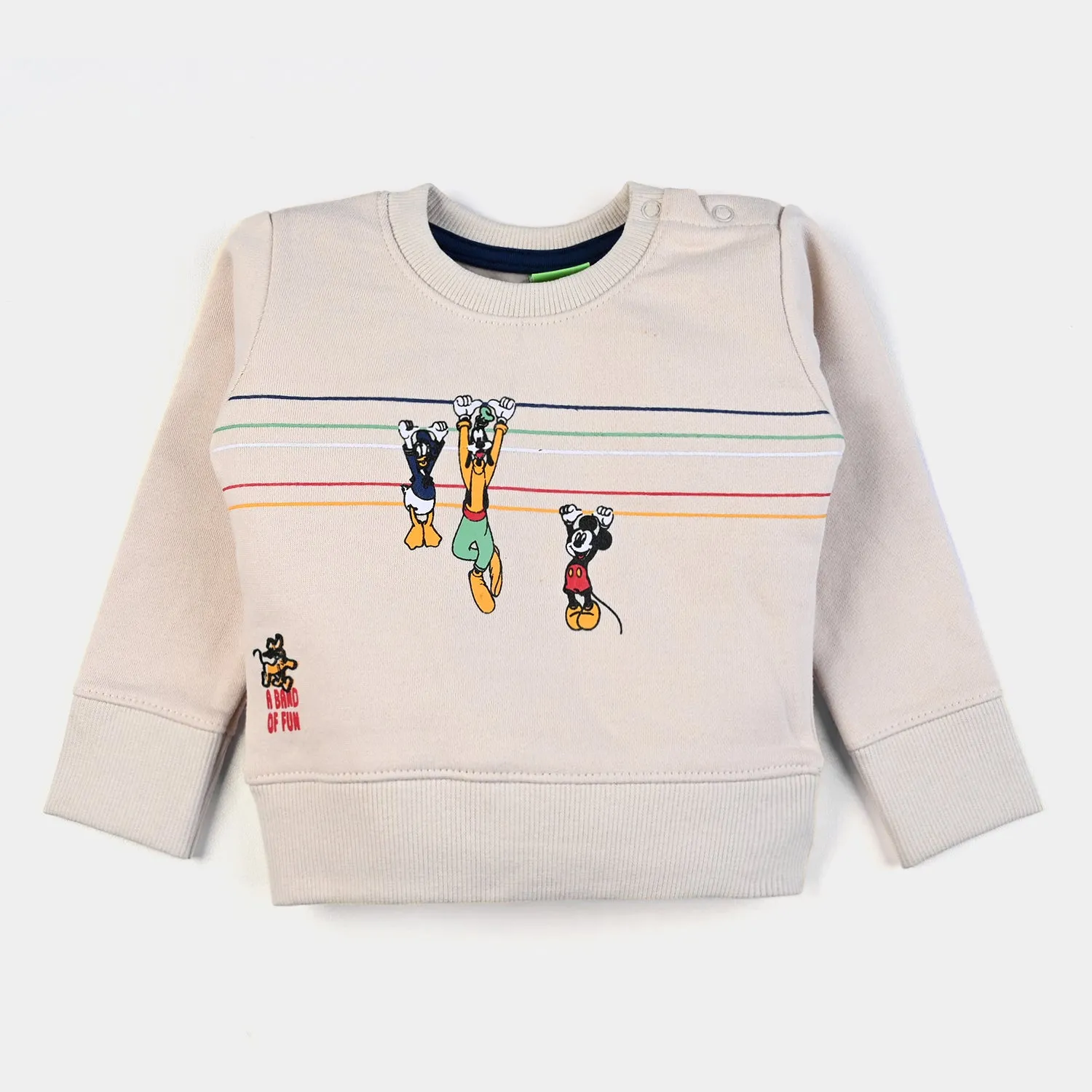 Infant Boys Fleece Sweatshirt Fun Bandl-Sand