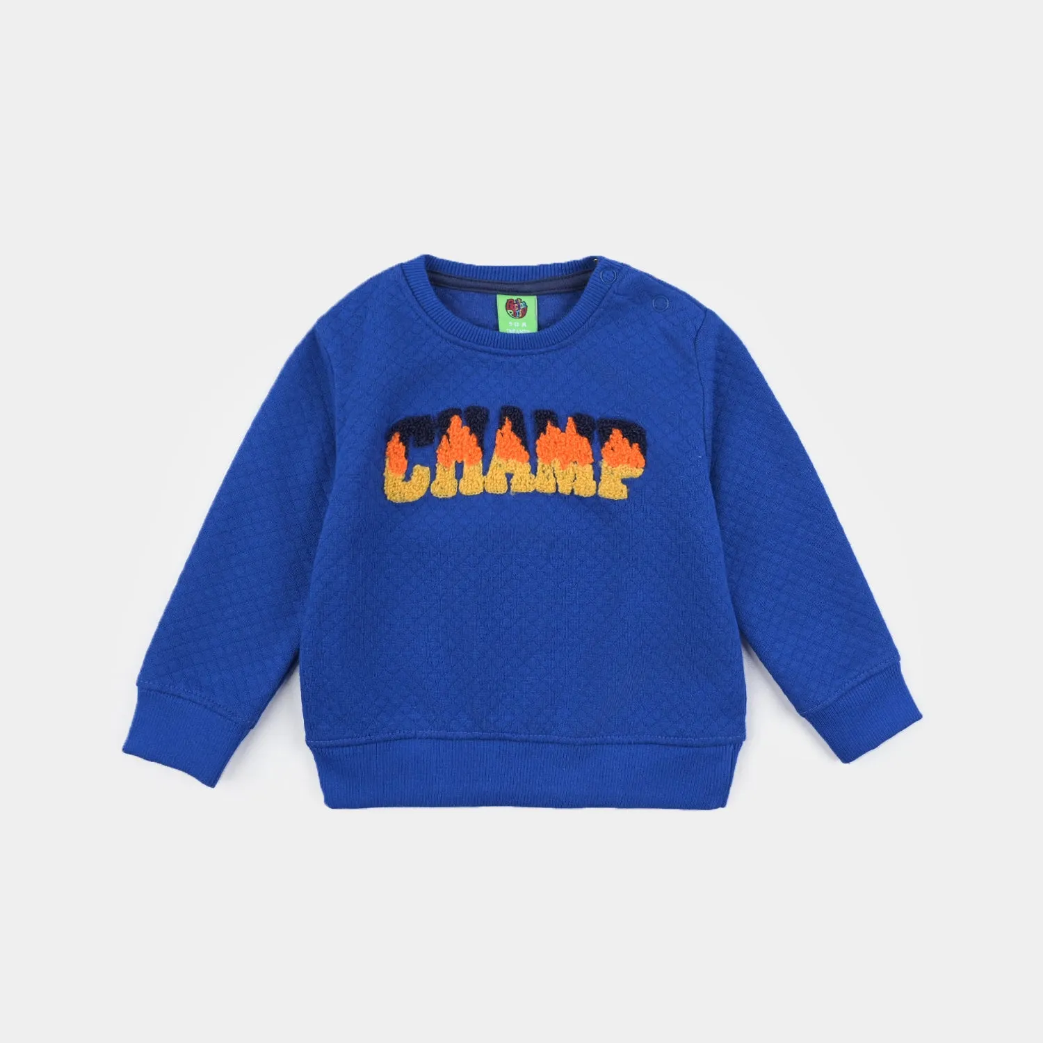 Infant Boys Quilted Sweatshirt Champ- Blue