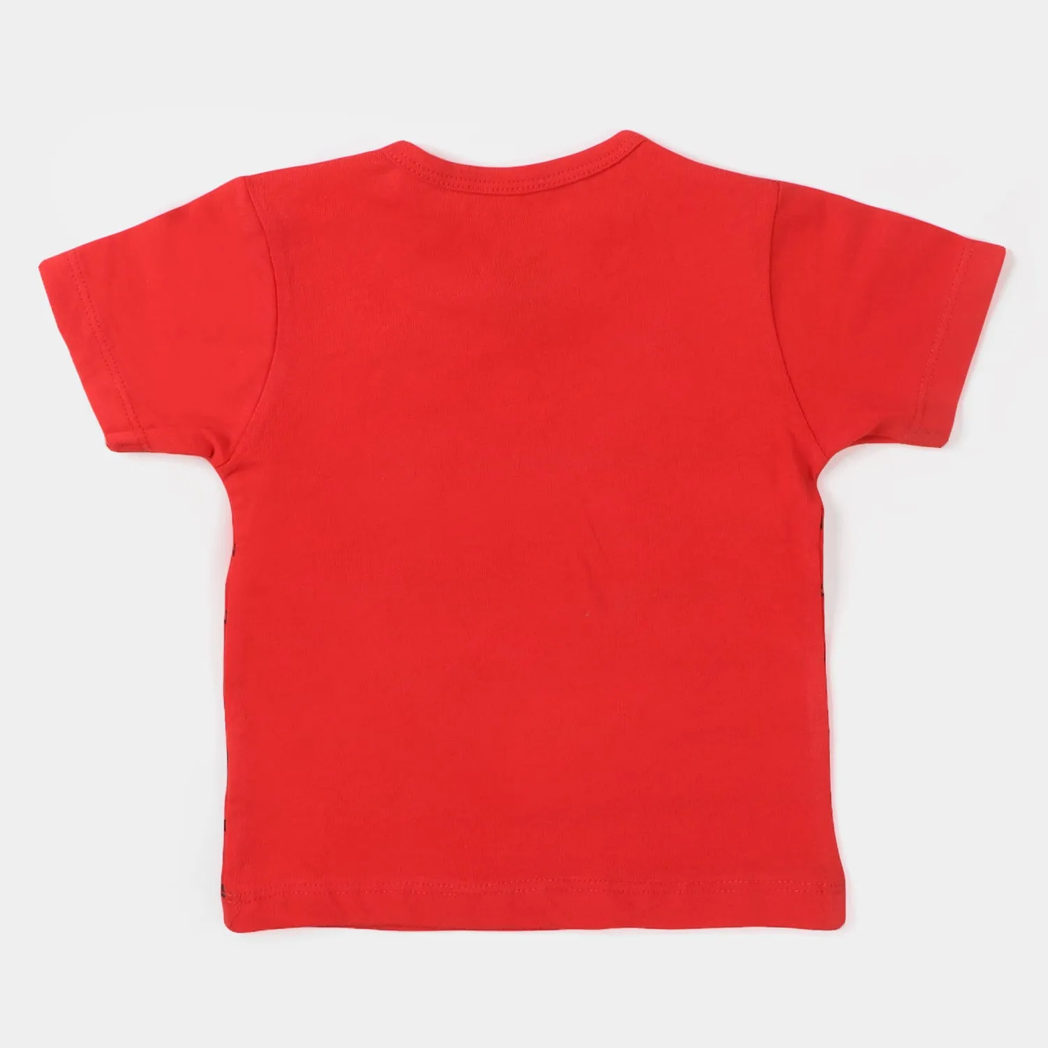 Infant Boys Round Neck T-Shirt Dino - Red