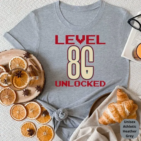 Level 80 Unlocked! Celebrate a Lifetime of Memories with Our Customizable 80th Birthday Shirt