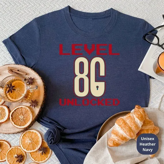 Level 80 Unlocked! Celebrate a Lifetime of Memories with Our Customizable 80th Birthday Shirt