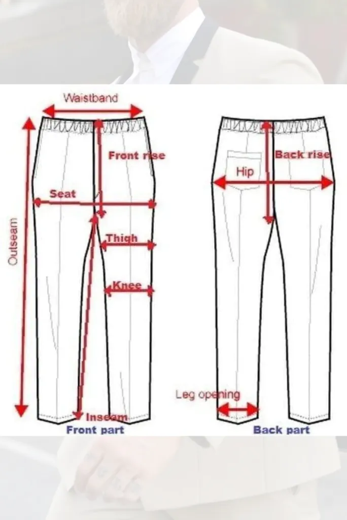 Men Elegant Blue Pant Office Formal Wear Trouser Gift for Men Blue Trousers Groomsmen Gift