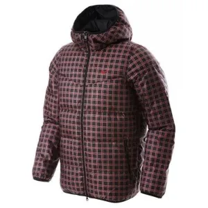 Men's Nike Down-Filled Brown Winter Jacket with Hood & Zip Pockets