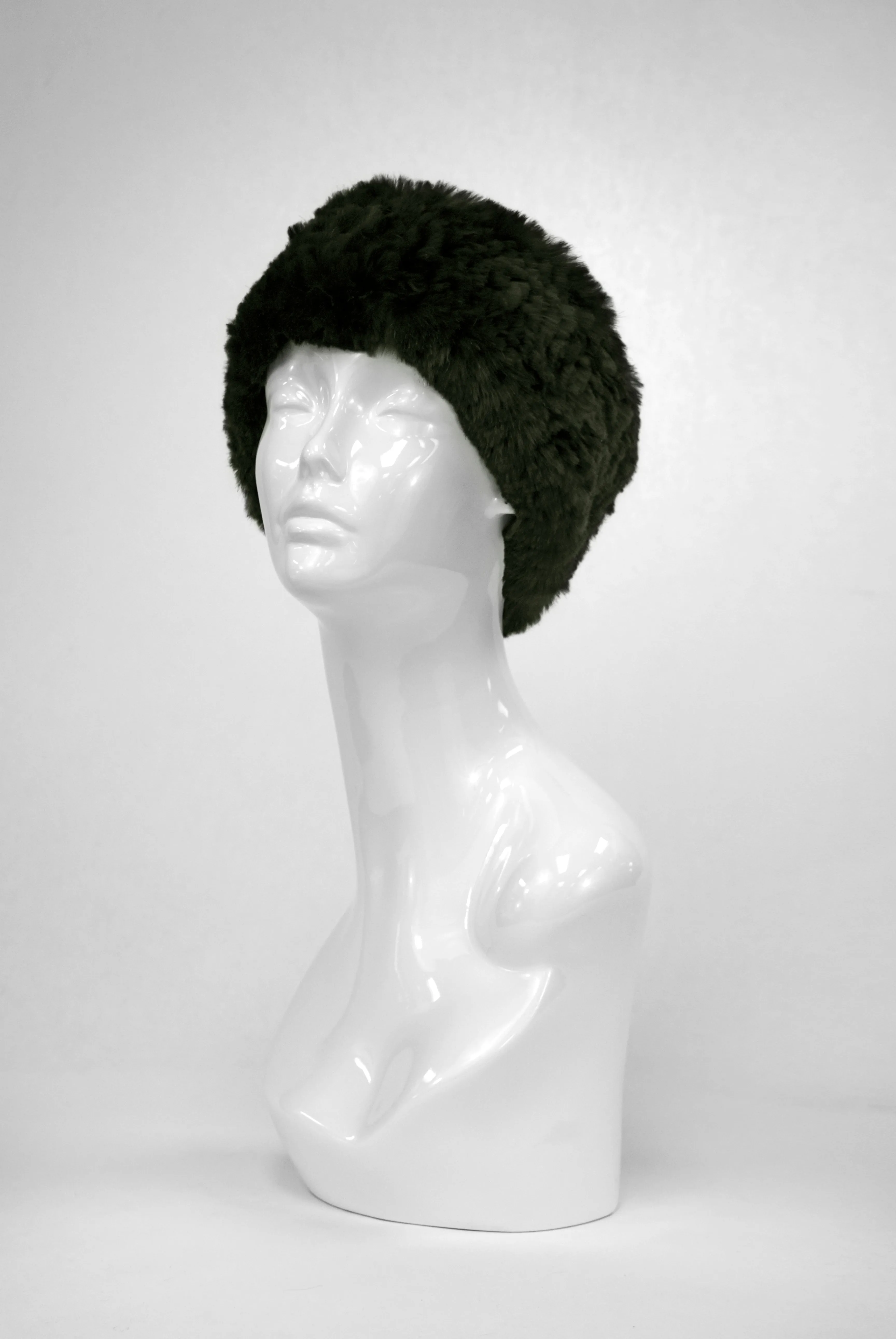 Mitchie's | Knitted Rabbit Fur Headband