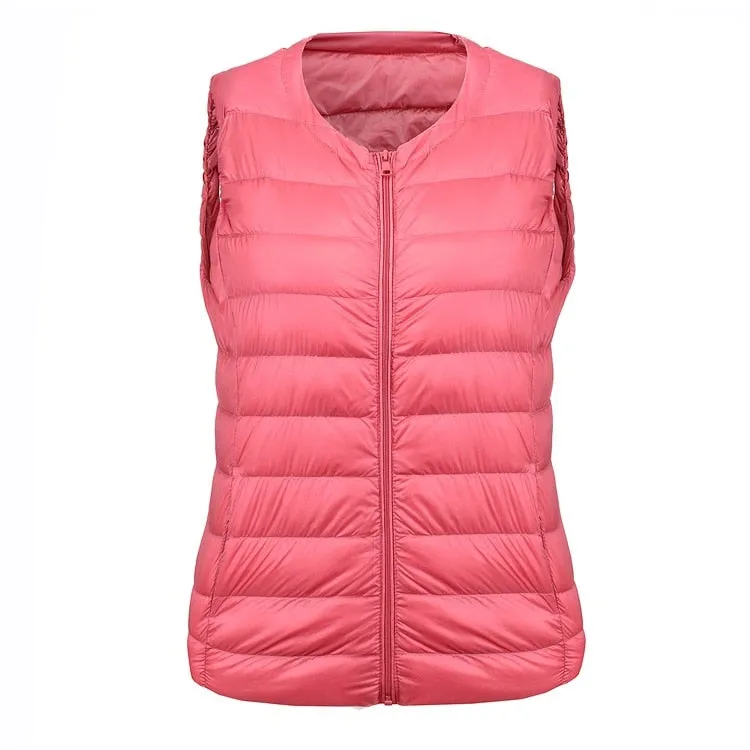 NewBang Brand 7XL 8XL Large Size Waistcoat Women's Warm Vest Ultra Light Down Vest Women Portable Sleeveless Winter Warm Liner