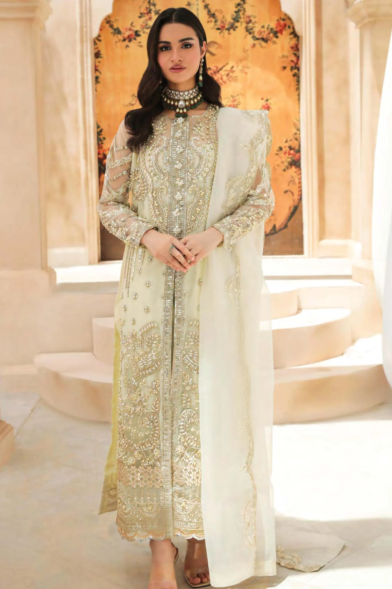 Parizah by Freesia Premium Unstitched 3 Piece Luxury Formal Collection'2022-FFG-0014