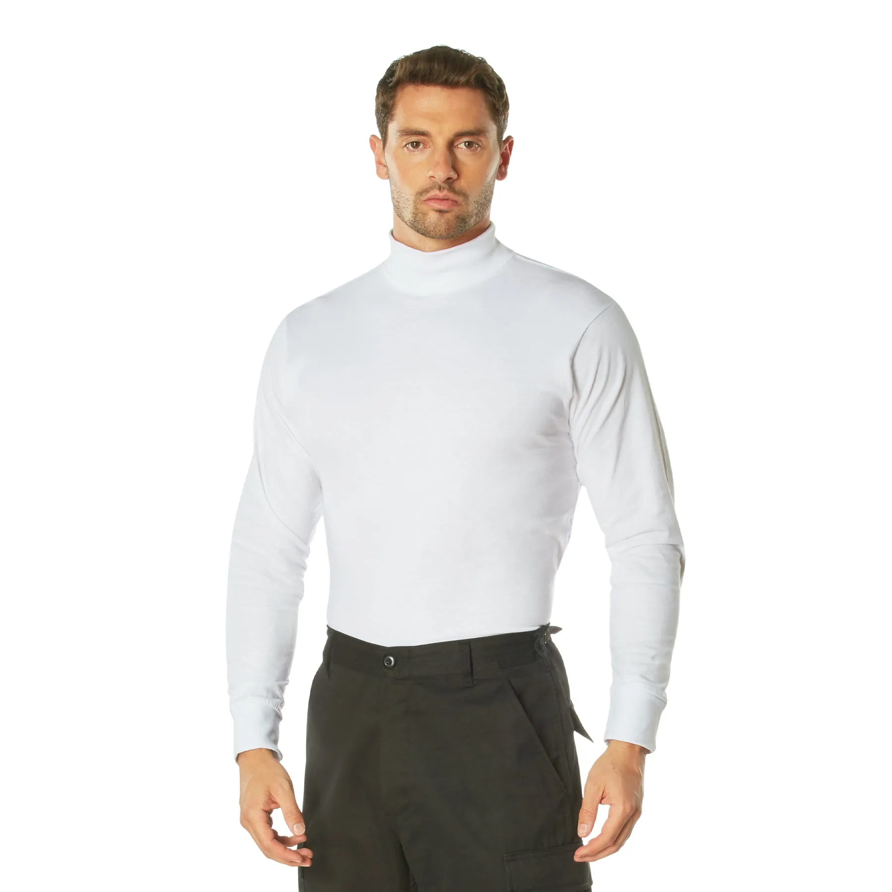 Rothco Mock Turtleneck / White