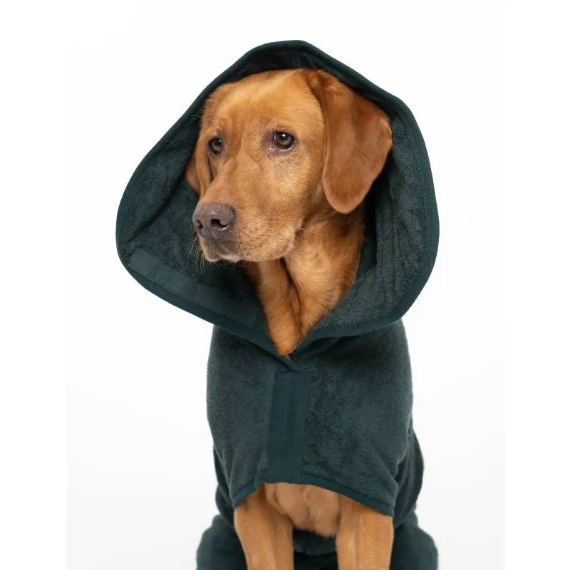 Ruff and Tumble Classic Dog Drying Coat - Forest Green