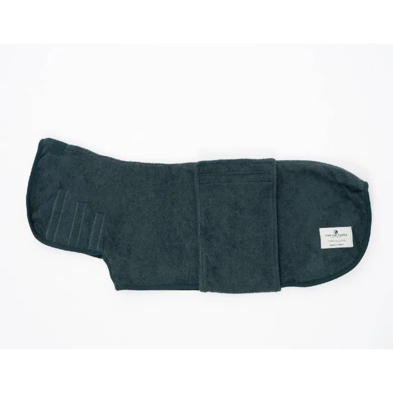 Ruff and Tumble Classic Dog Drying Coat - Forest Green