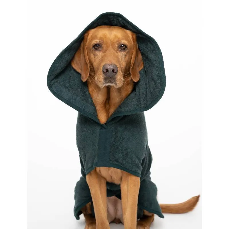 Ruff and Tumble Classic Dog Drying Coat - Forest Green