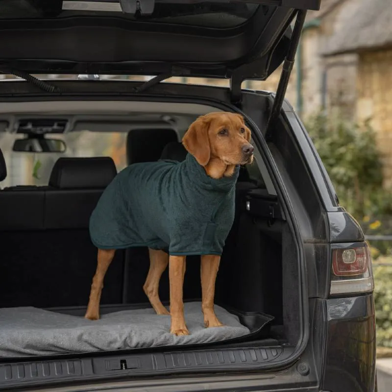 Ruff and Tumble Classic Dog Drying Coat - Forest Green