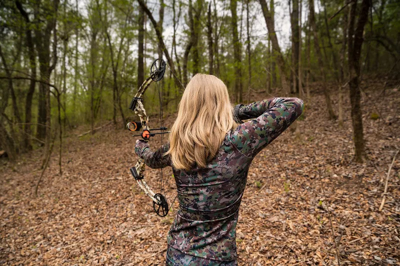 Sapelo Shirt - Girls' Long-Sleeve Camo Shirt