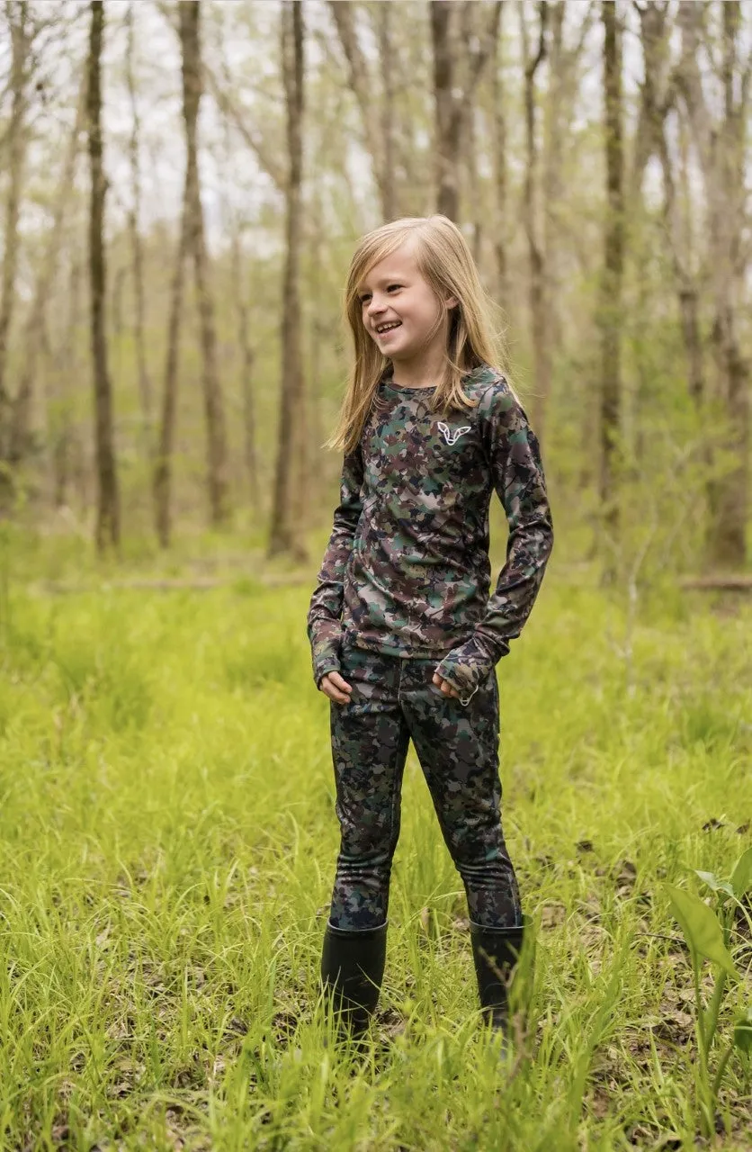 Sapelo Shirt - Girls' Long-Sleeve Camo Shirt