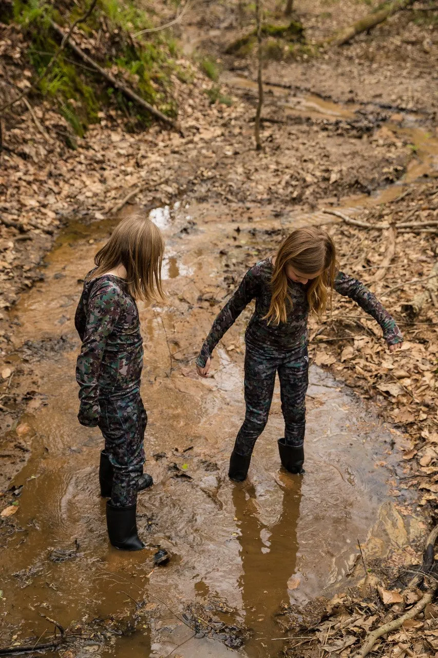 Sapelo Shirt - Girls' Long-Sleeve Camo Shirt