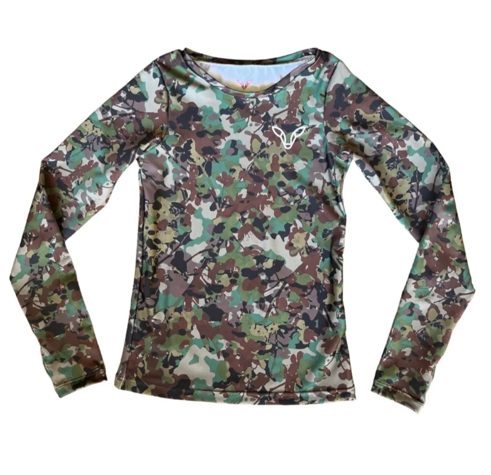 Sapelo Shirt - Girls' Long-Sleeve Camo Shirt