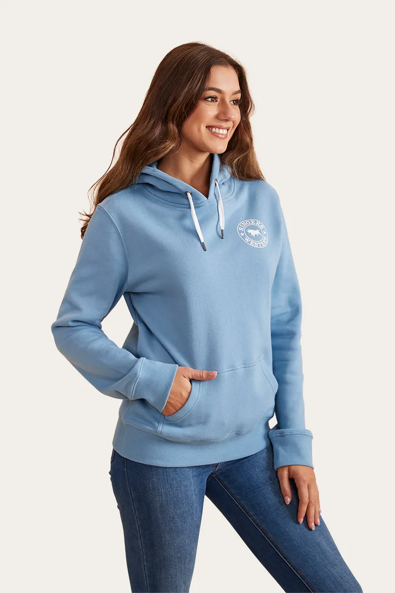 Signature Bull Womens Pullover Hoodie - Dusk/White