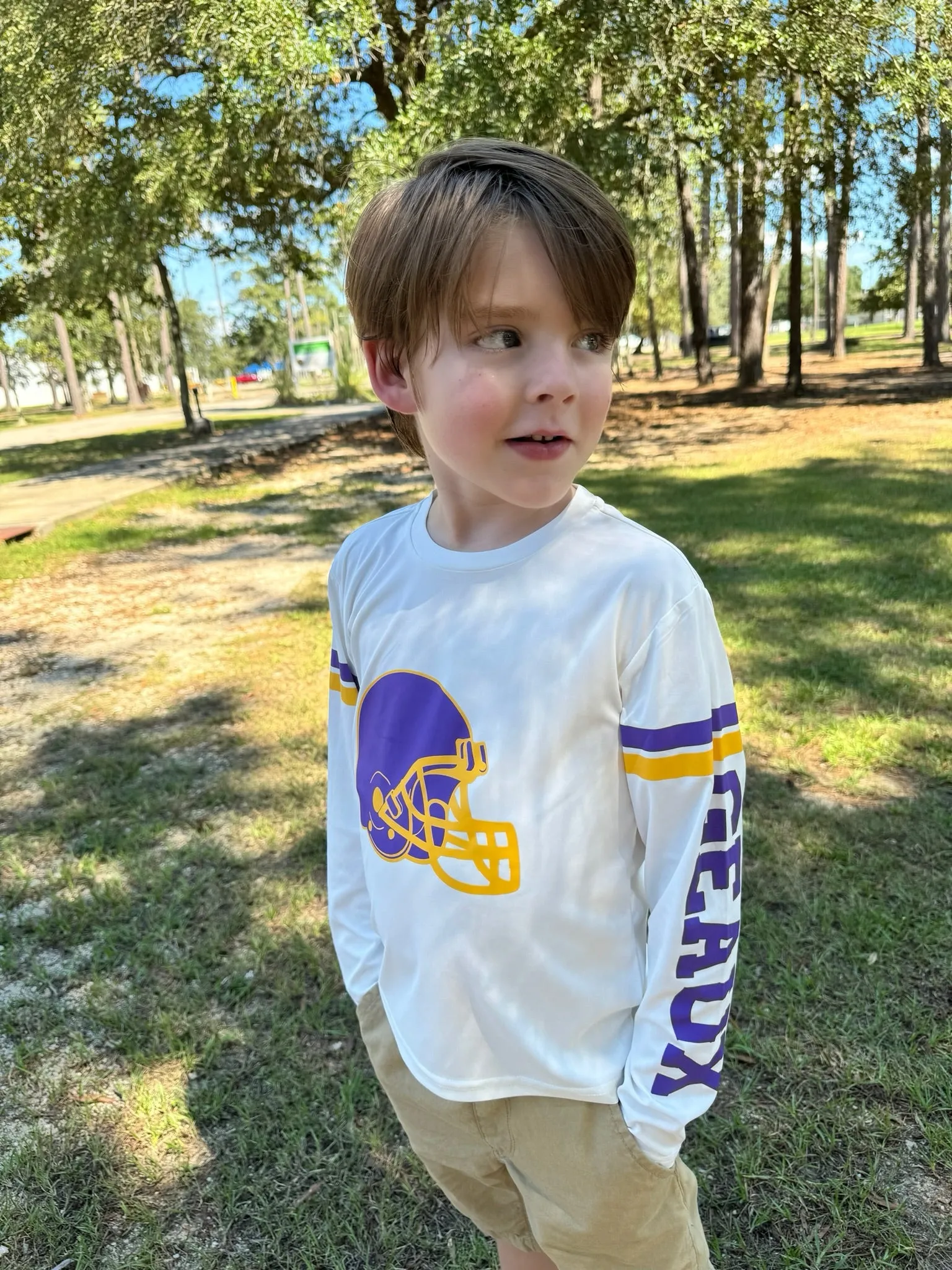 SPF 50  Game Day Shirts for Boys in Geaux