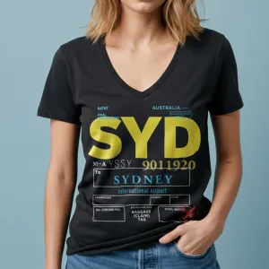 SYD - Women's V-Neck T-Shirt