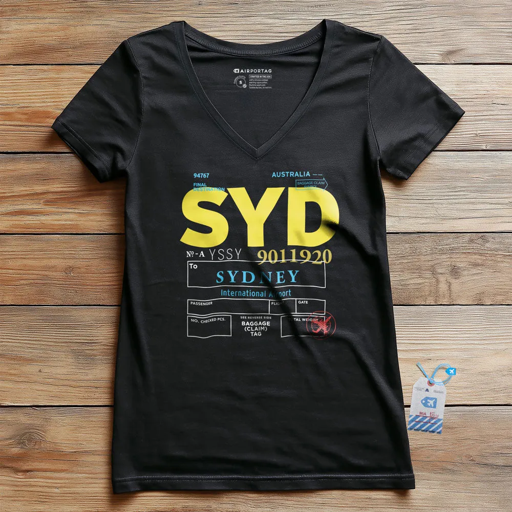 SYD - Women's V-Neck T-Shirt