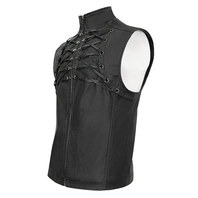 Techwear Keel Vegan Leather Vest