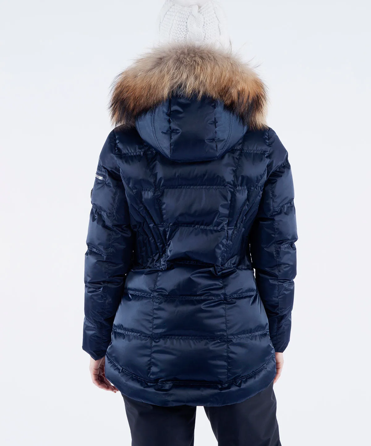 Women's Nikki Quilted Jacket with Removable Faux Fur Ruff