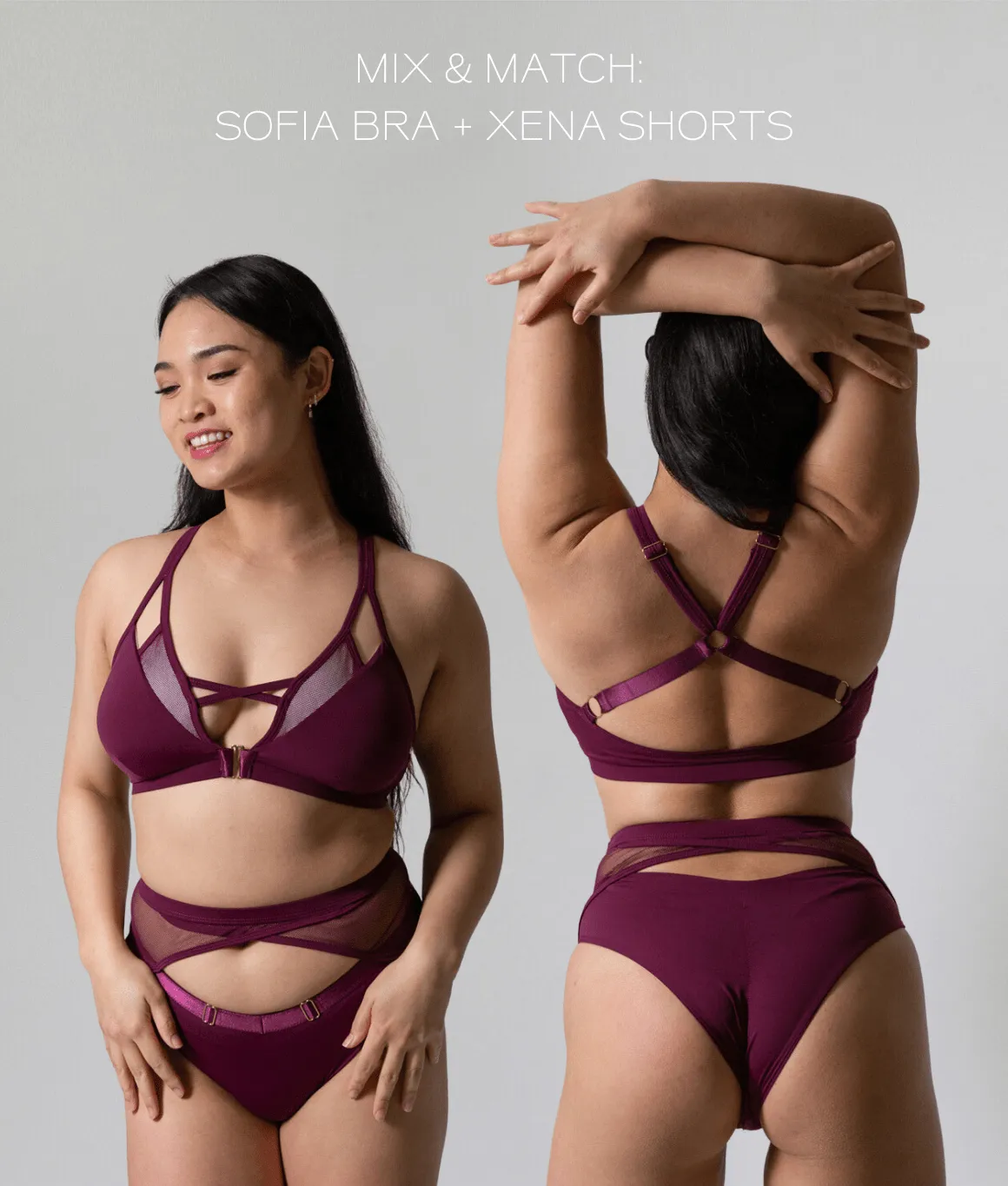 Xena Shorts - Matte Wine